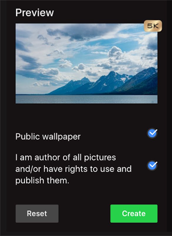 Create dynamic wallpaper button